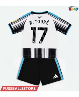 Günstige Newcastle United Bazoumana Toure #17 Heimtrikotsatz Kinder 2026-27 Kurzarm (+ Kurze Hosen)